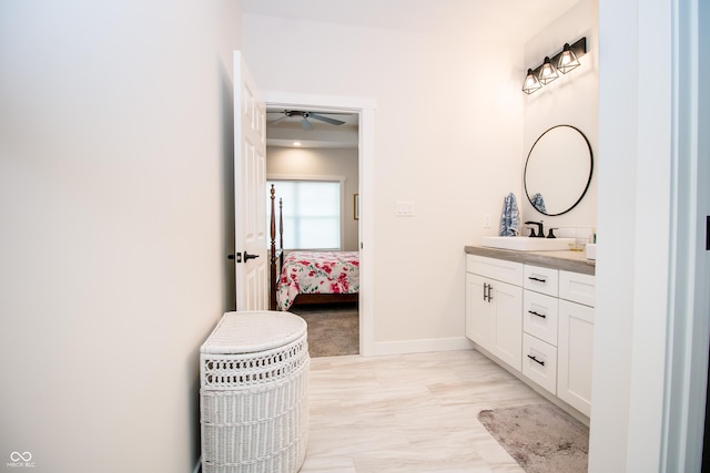 2686 Lafayette Ave, Columbus, IN 47201 - bathroom featuring vanity, ensuite bath, and marble finish floors