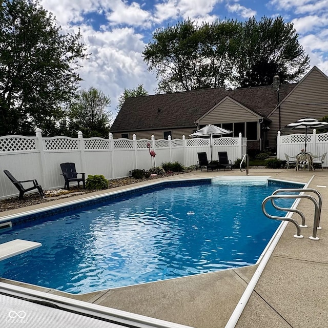 3559 S County Road 475 E, Plainfield, IN 46168 - view of swimming pool with fence and a patio