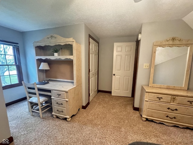 3559 S County Road 475 E, Plainfield, IN 46168 - office area with light carpet, baseboards, and a textured ceiling