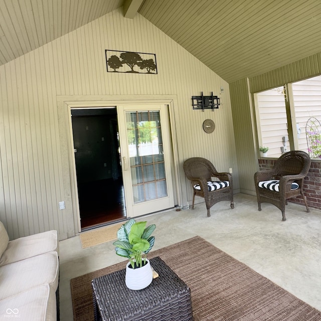 3559 S County Road 475 E, Plainfield, IN 46168 - sunroom with lofted ceiling