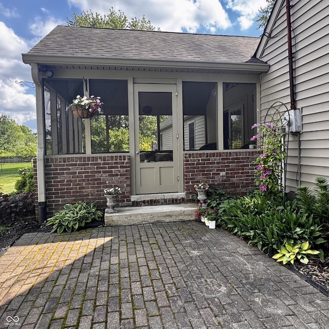3559 S County Road 475 E, Plainfield, IN 46168 - property entrance with brick siding and roof with shingles