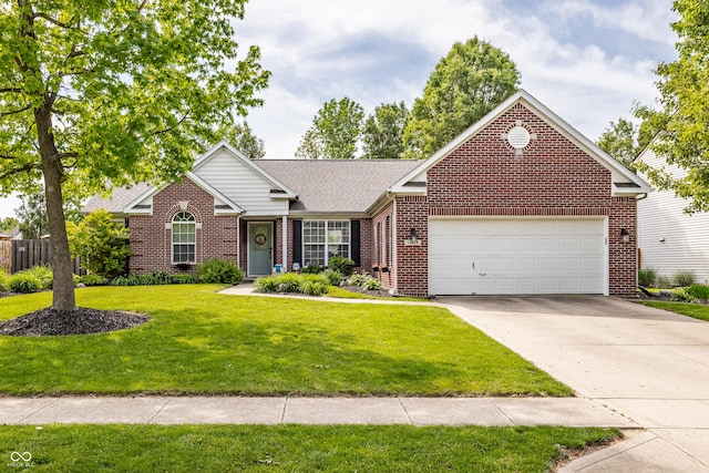 11419 Niagara Dr, Fishers, IN 46037 - view of front facade featuring brick siding, a garage, concrete driveway, and roof with shingles
