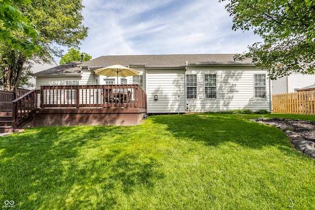 11419 Niagara Dr, Fishers, IN 46037 - back of property featuring a deck