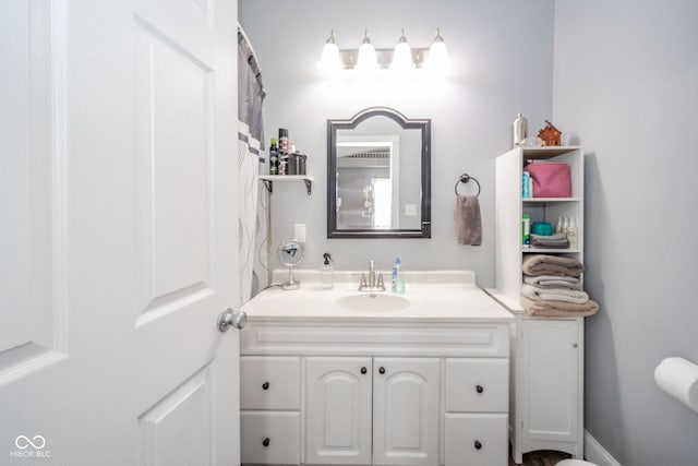 bathroom featuring vanity