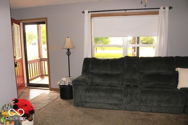 7 Gladiator Dr, Waynetown, IN 47990 - living room with healthy amount of natural light and carpet floors