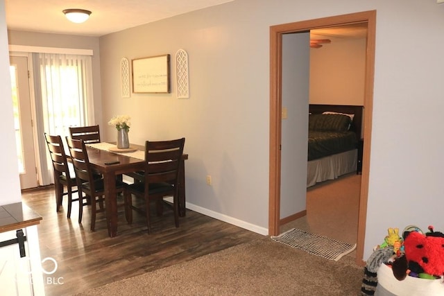 7 Gladiator Dr, Waynetown, IN 47990 - dining room featuring wood finished floors and baseboards