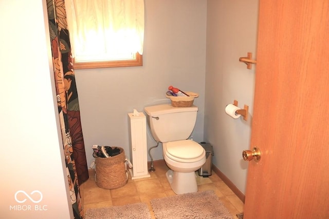 7 Gladiator Dr, Waynetown, IN 47990 - bathroom with toilet and tile patterned floors
