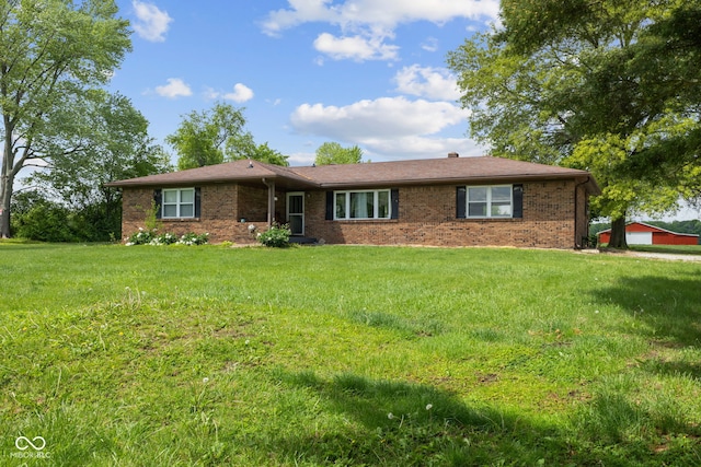 522 E County Road 1000 S, Clayton, IN 46118 - single story home featuring brick siding and a front lawn