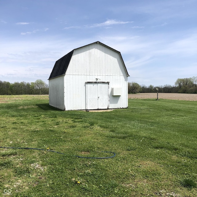 21749 Oak Ridge Rd, Sheridan, IN 46069 - view of barn with a lawn