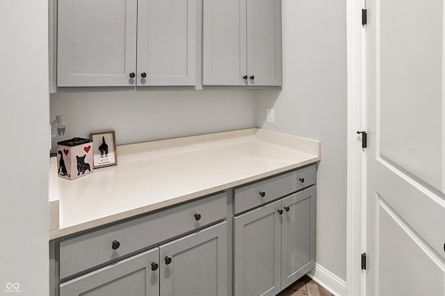 20010 Prescott Pl, Westfield, IN 46074 - kitchen featuring gray cabinets and light countertops