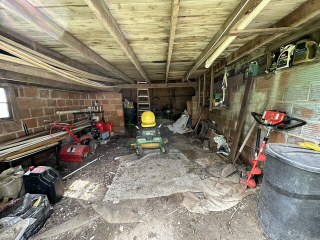 view of storage room