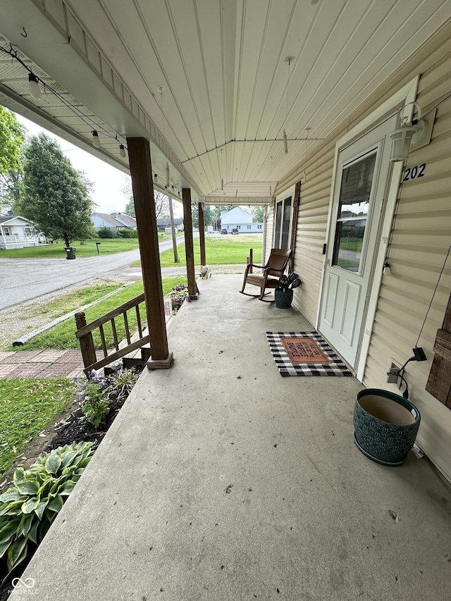 view of patio / terrace featuring a porch