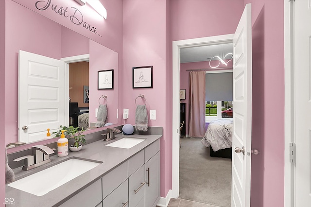 3592 Gillsland Rd, Bargersville, IN 46106 - full bathroom featuring ensuite bathroom and double vanity