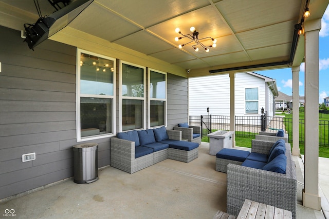 3592 Gillsland Rd, Bargersville, IN 46106 - view of patio with an outdoor living space