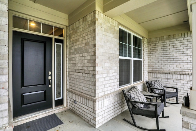 3592 Gillsland Rd, Bargersville, IN 46106 - doorway to property with a porch and brick siding