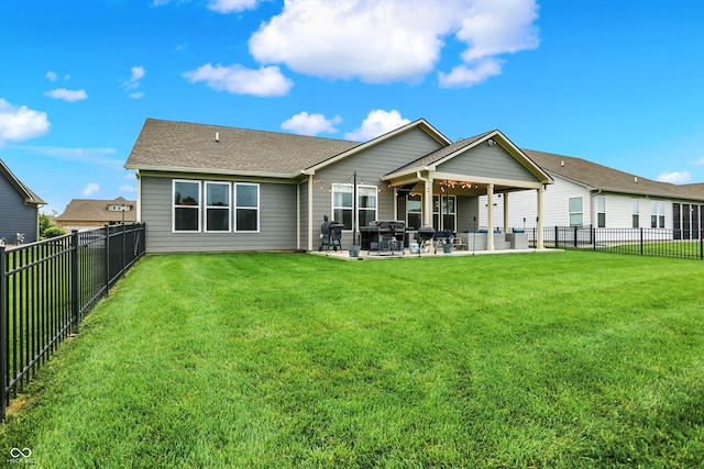 3592 Gillsland Rd, Bargersville, IN 46106 - back of house with a patio area and roof with shingles