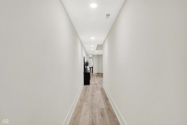 7116 Trail Ridge Ln, Indianapolis, IN 46259 - hall with recessed lighting and light wood finished floors