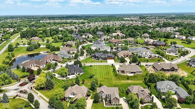 7116 Trail Ridge Ln, Indianapolis, IN 46259 - aerial view of residential area featuring a nearby body of water