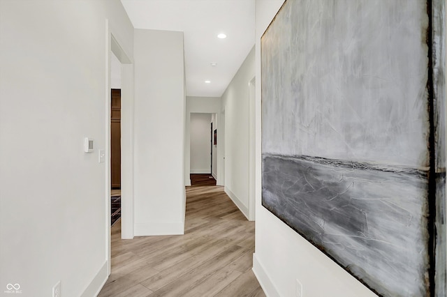 7116 Trail Ridge Ln, Indianapolis, IN 46259 - hall with light wood finished floors and recessed lighting
