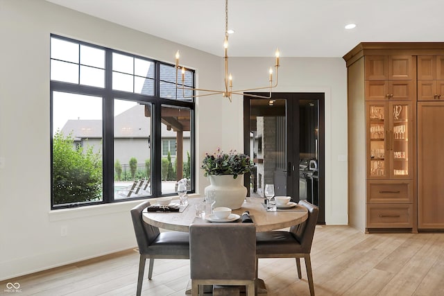 7116 Trail Ridge Ln, Indianapolis, IN 46259 - dining space featuring light wood-style flooring and recessed lighting