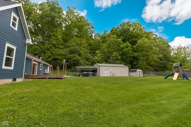 2935 N Grizzly Ln, Martinsville, IN 46151 - view of yard with a playground
