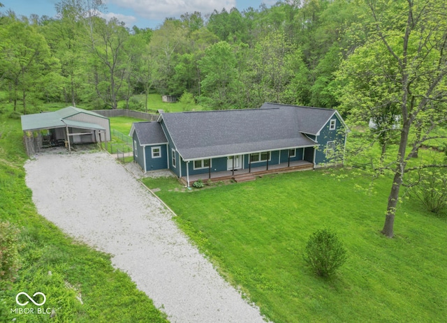 2935 N Grizzly Ln, Martinsville, IN 46151 - view of subject property featuring a heavily wooded area