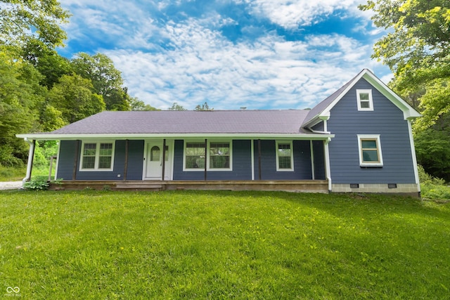 2935 N Grizzly Ln, Martinsville, IN 46151 - view of front of property with a porch and a front lawn