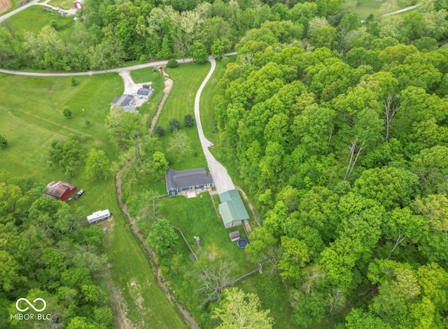 2935 N Grizzly Ln, Martinsville, IN 46151 - aerial view of property and surrounding area with a forest