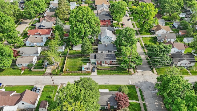 aerial perspective of suburban area