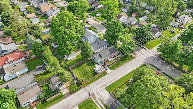 aerial perspective of suburban area