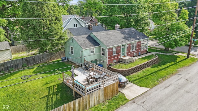 aerial view of property and surrounding area