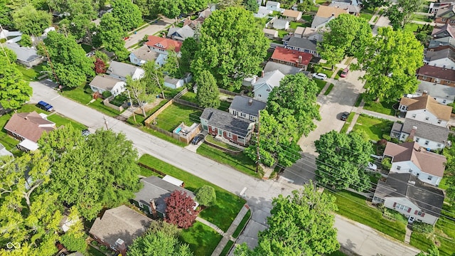 aerial view of residential area