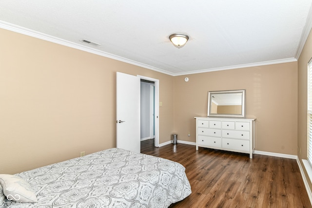 12612 Majestic Way, Fishers, IN 46037 - bedroom with wood finished floors, crown molding, and baseboards
