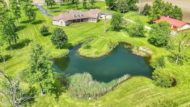 893 W 500 S, Anderson, IN 46013 - aerial view of property and surrounding area with a nearby body of water