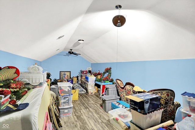 893 W 500 S, Anderson, IN 46013 - bonus room with wood finished floors, vaulted ceiling, and a ceiling fan
