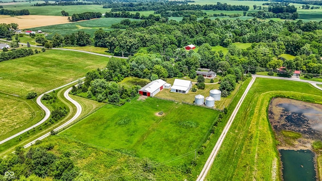 8853 S County Road 825 E, Cloverdale, IN 46120 - aerial view of sparsely populated area with a large body of water