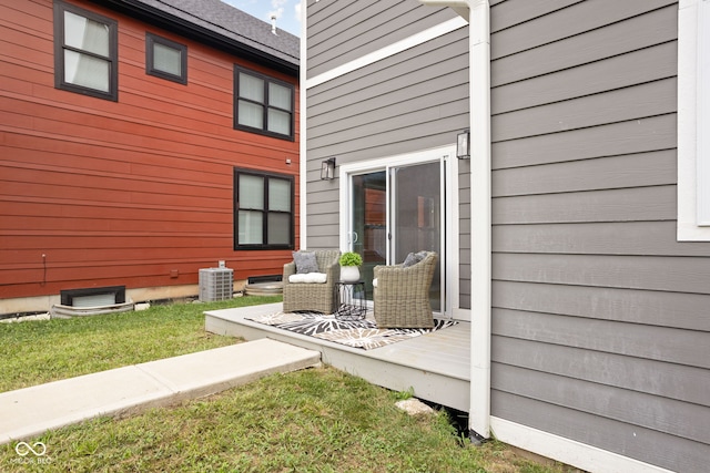 2024 Yandes St, Indianapolis, IN 46202 - view of patio / terrace featuring central AC unit