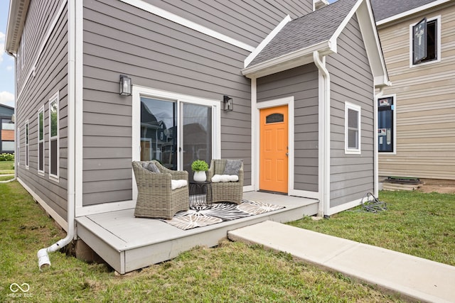 2024 Yandes St, Indianapolis, IN 46202 - view of exterior entry featuring a lawn