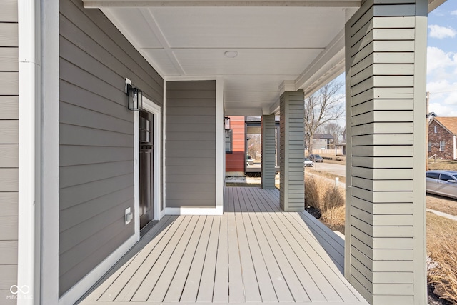 2024 Yandes St, Indianapolis, IN 46202 - wooden terrace featuring covered porch