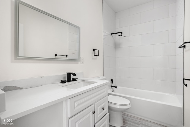 2024 Yandes St, Indianapolis, IN 46202 - full bathroom with vanity, toilet, and  shower combination