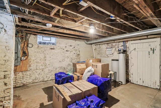 1616 N Delaware St, Indianapolis, IN 46202 - basement with a water softener and electric panel