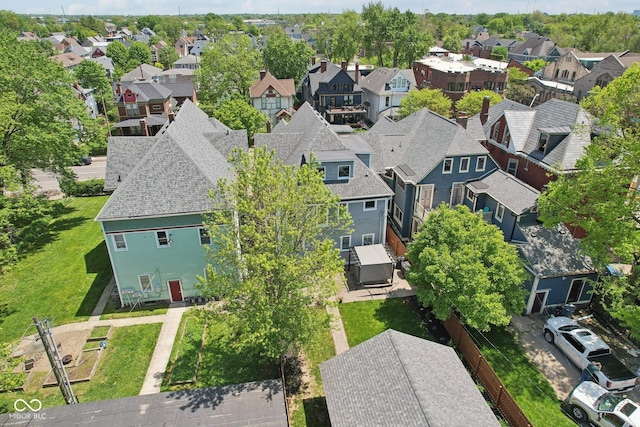 1616 N Delaware St, Indianapolis, IN 46202 - aerial perspective of suburban area