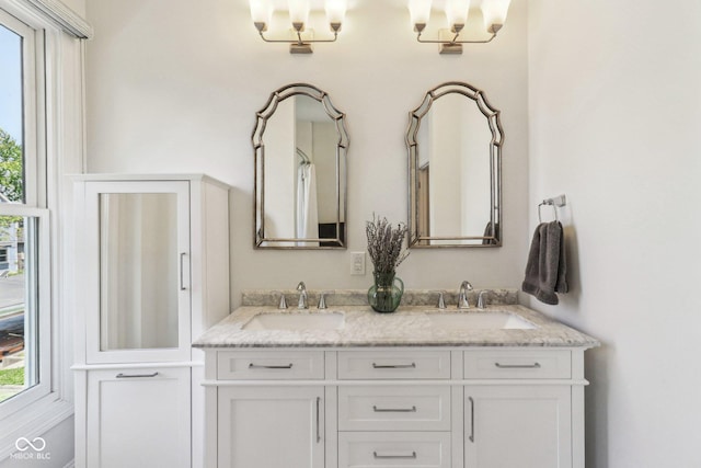 1616 N Delaware St, Indianapolis, IN 46202 - full bathroom with double vanity