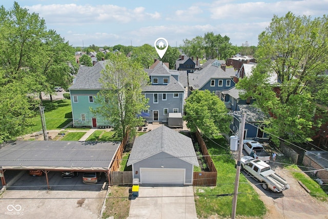 1616 N Delaware St, Indianapolis, IN 46202 - aerial view of residential area