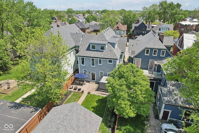 1616 N Delaware St, Indianapolis, IN 46202 - aerial perspective of suburban area