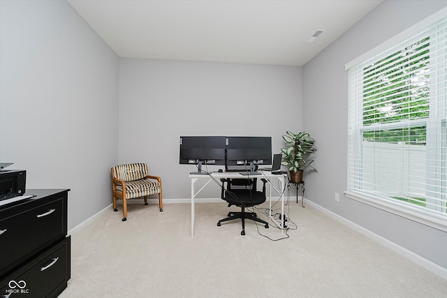 1274 Timber Bluff Rd, Westfield, IN 46074 - office featuring light colored carpet and baseboards