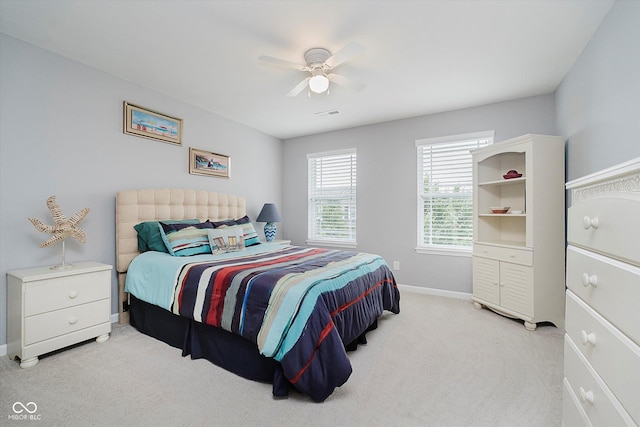 1274 Timber Bluff Rd, Westfield, IN 46074 - bedroom with carpet floors, baseboards, and ceiling fan