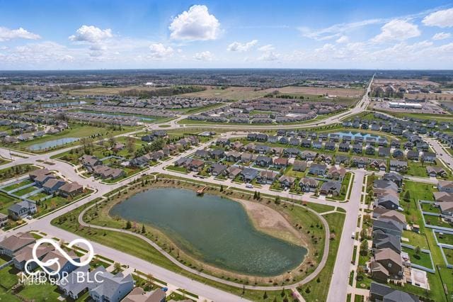 1274 Timber Bluff Rd, Westfield, IN 46074 - aerial view of property's location featuring nearby suburban area and a large body of water