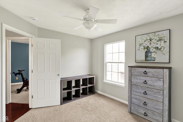 5041 Millwright Ct, Indianapolis, IN 46254 - unfurnished bedroom with carpet flooring, baseboards, and ceiling fan