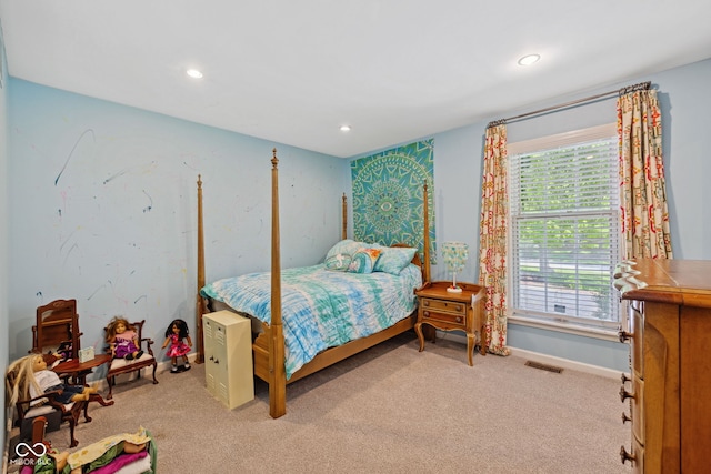 8330 Claridge Rd, Indianapolis, IN 46260 - bedroom with carpet, recessed lighting, and baseboards
